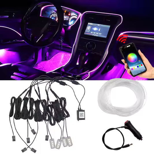 Éclairage intérieur voiture avec contrôle via app