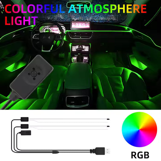 Éclairage intérieur voiture avec contrôle via app